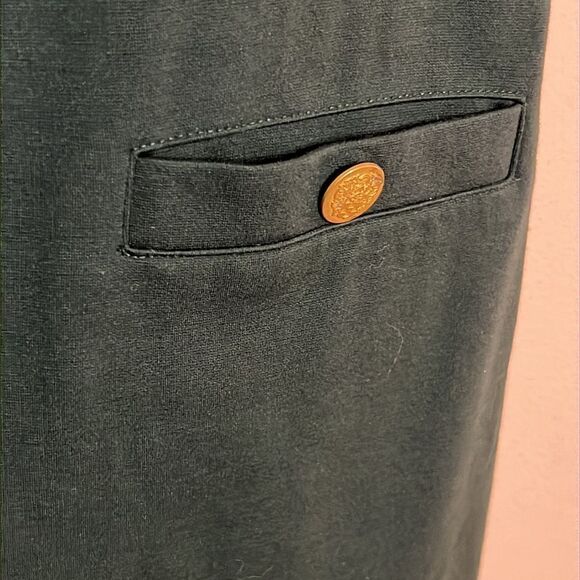 Vince Camuto Forrest Green Sheath Dress - Size 12 - Picture 6 of 14